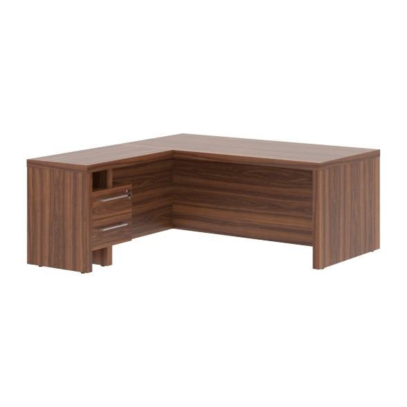 Стол руководителя с тумбой приставной ZCT 1819H.A(L) 1800х1900х750 ZENN