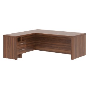 Стол руководителя с тумбой приставной ZCT 2019H.A(L) 2000х1900х750 ZENN