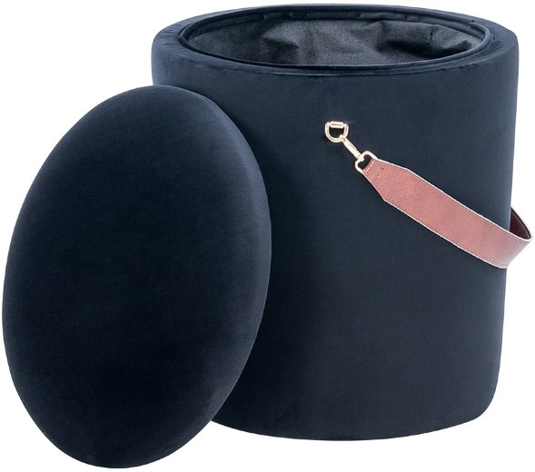 Пуф Leset Бакет черный