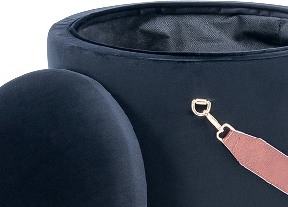 Пуф Leset Бакет черный