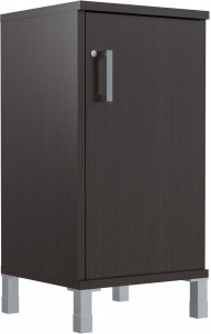 Шкаф-колонка низкая с замком в глухой малой двери B 411.3(RZ) Венге Магия 475х450х920