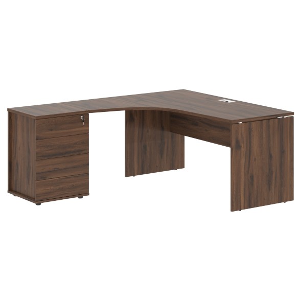 Стол эргономичный с тумбой EDCET 1518(L) 1560х1880х750 EDIS