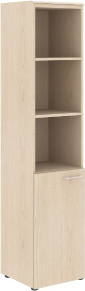 Шкаф колонка с глухой малой дверью (L) и топом WHC 42.5(L) Бук Тиара 432х432х1949 WAVE