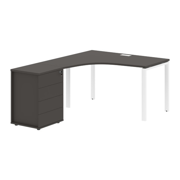 Стол эргономичный с тумбой EUCET 1318(L) 1360х1880х750 EDIS