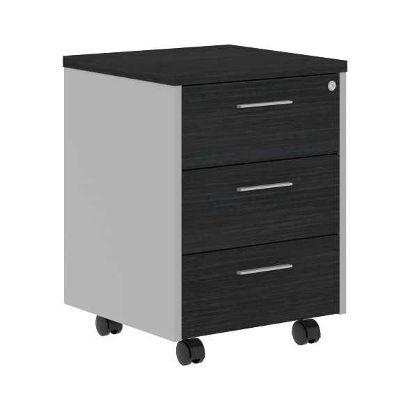 Тумба мобильная OMC 3D.A Дуб Сонома светлый/Металлик 465х450х625 OFFIX NEW