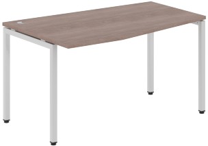 Стол эргономичный XSCT 149(L) Дуб Сонома/Алюминий 1400х900х750 XTEN-S