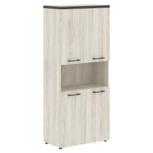 Шкаф с 2-мя комплектами глухих малых дверей и топом THC 85.4 856х450х1968 TORR-Z